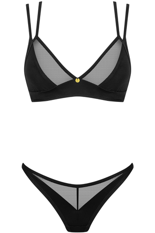 Obsessive Nesari Bra & Thong Black