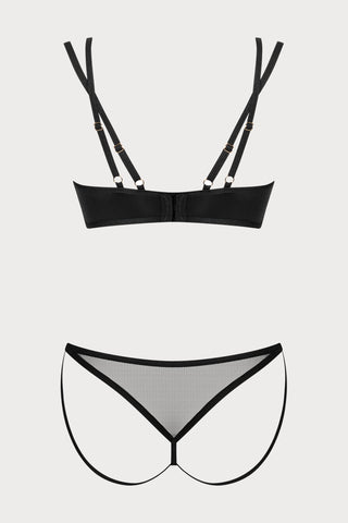 Obsessive Nesari Bra & Thong Black