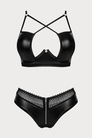 Obsessive Norides Wire Bra & Brief Black