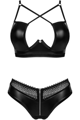 Obsessive Norides Wire Bra & Brief Black