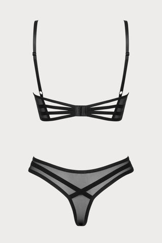 Obsessive Roxelia Bra & Thong Black