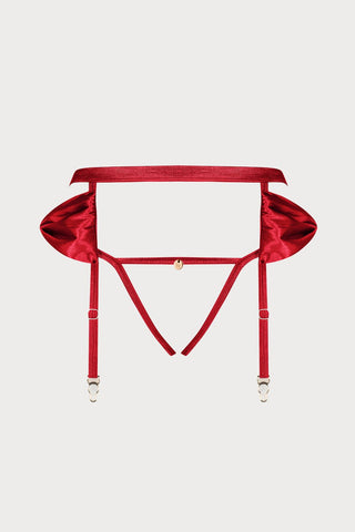 Obsessive Rubinesa Suspender & Crotchless Thong
