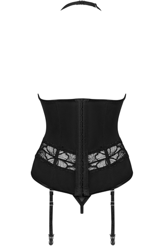 Obsessive Serafia Corset & Thong Black