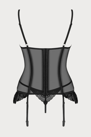 Obsessive Serena Love Underwired Corset & Thong Black