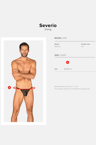 Obsessive Severio Men's Mini Thong Black
