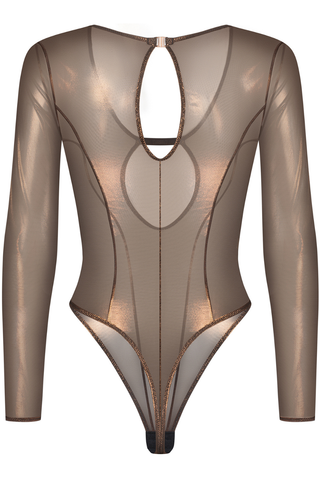 Obsessive Soranna Long Sleeve Thong Bodysuit