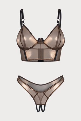 Soranna Wire Bra & Crotchless Thong