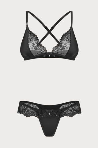 Obsessive Sparkly Night Bra & Thong