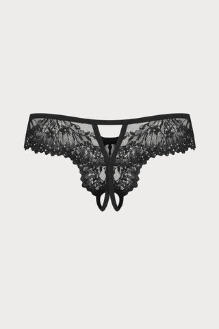 Obsessive Sparkly Night Crotchless Thong