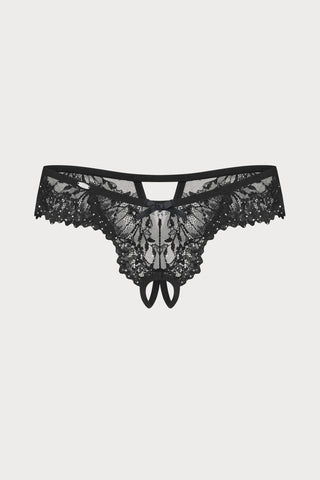 Obsessive Sparkly Night Crotchless Thong