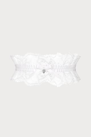 Weddya Leg Garter in White