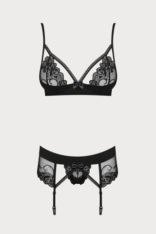 Wonderia Underwire Bra, Thong & Suspender
