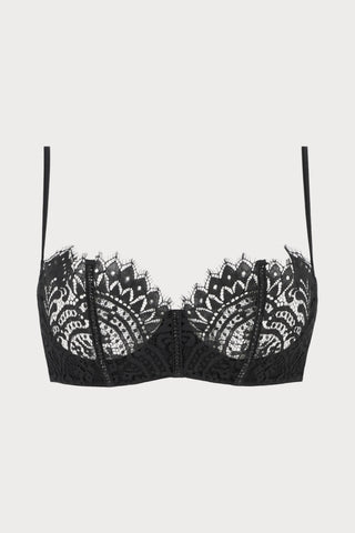 The Black Swan Underwired Bra with Swarovski Crystals