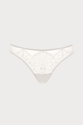 Tresor Thong in Ivory, Size XL (UK 14)