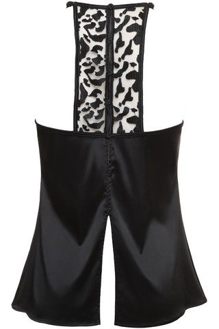 Prelude Black Satin Camisole Les Nuits Folles - Luxury Nightwear