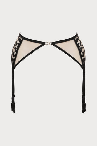 Les Nuits Folles Suspender Belt in Black