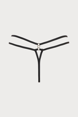 Les Nuits Folles Thong in Black
