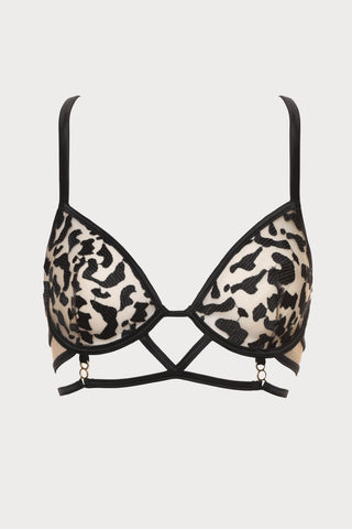Les Nuits Folles Underwired Triangle Bra in Black