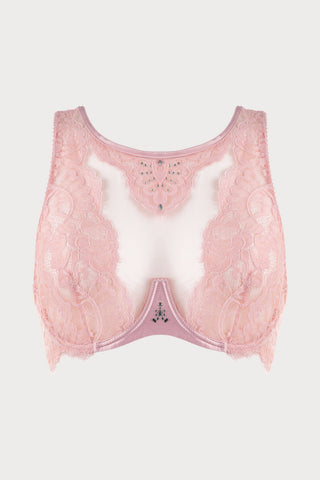 Marlene Fantasy Bra with Swarovski Crystals in Pink