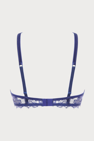 Pearl Blue Scarf Wire Bra