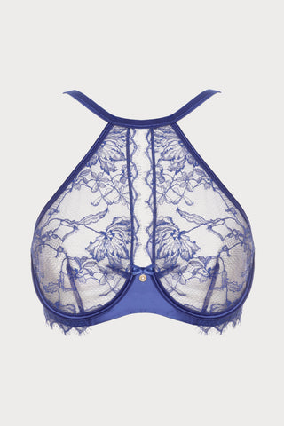 Pearl Blue Scarf Wire Bra