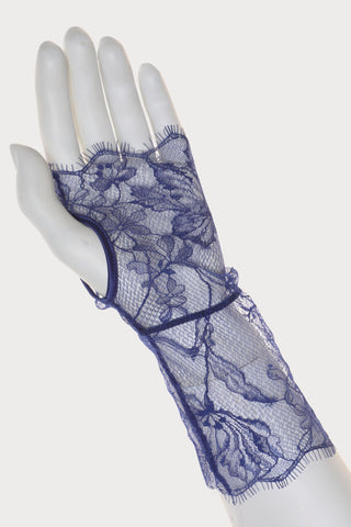 Prelude Pearl Blue Fingerless Gloves - Naughty Knickers