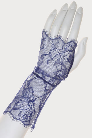 Prelude Pearl Blue Fingerless Gloves - Naughty Knickers