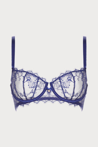 Pearl Blue Half Cup Bra