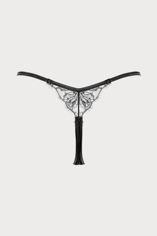Pearl Black Mini Thong
