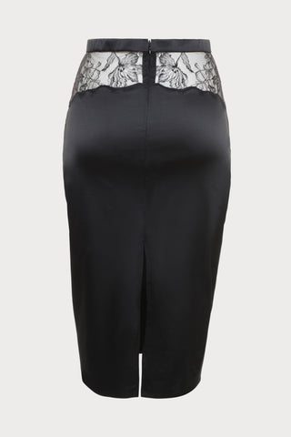 Pearl Black Pencil Skirt
