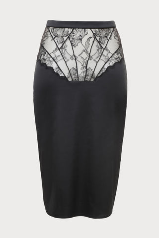 Pearl Black Pencil Skirt