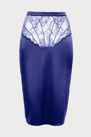 Pearl Blue Pencil Skirt