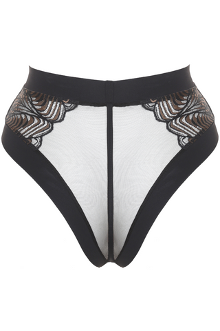 Prelude Black Lace Seduction High Waist Brazilian