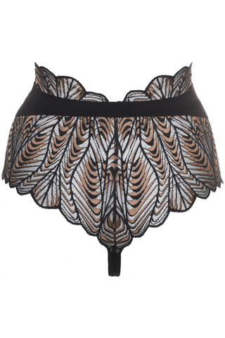 Prelude Seduction Black Lace High Waist Knicker