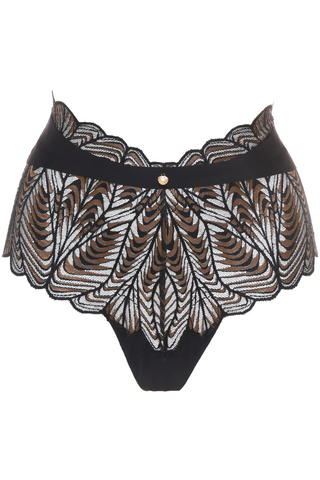 Prelude Seduction Black Lace High Waist Knicker