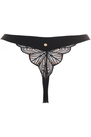 Prelude Seduction Black Lace Mini Thong