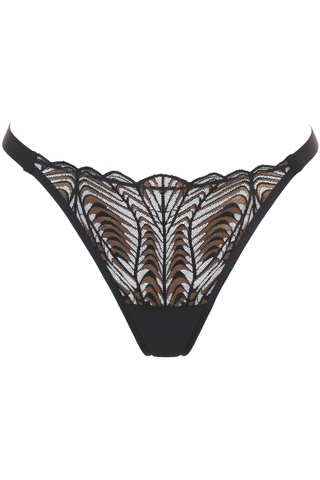 Prelude Seduction Black Lace Mini Thong
