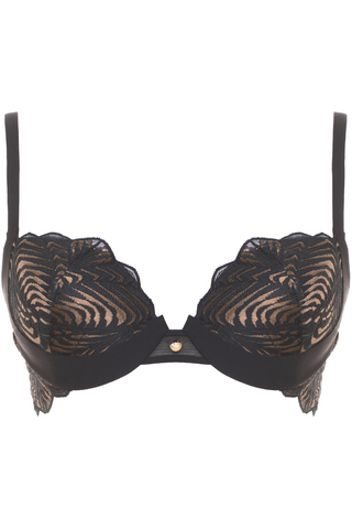 Prelude Seduction Black Lace Push Up Bra