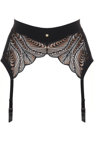 Prelude Black Lace Seduction Suspender Belt