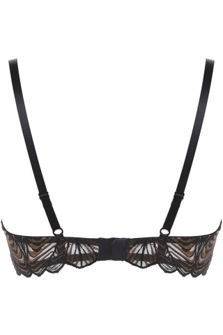 Prelude Black Lace Seduction Underwired Triangle Bra
