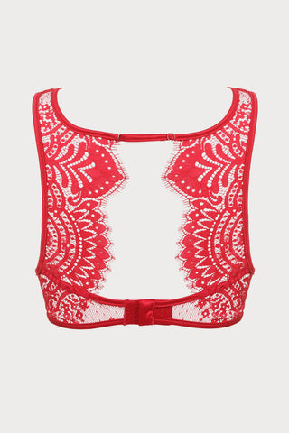 The Black Swan Fantasy Bra with Swarovski Crystals in Red