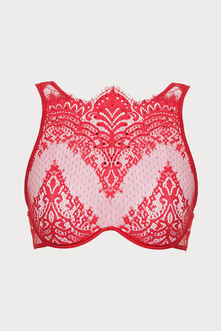 The Black Swan Fantasy Bra with Swarovski Crystals in Red