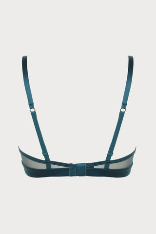 Venus Teal Wired Triangle Bra