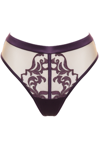 Prelude Venus Violet Embroidery Brazilian Brief