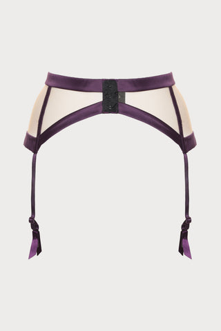 Venus Violet Suspender Belt