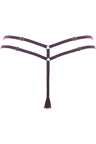 Prelude Venus Violet Thong - Luxury Embroidery Knickers