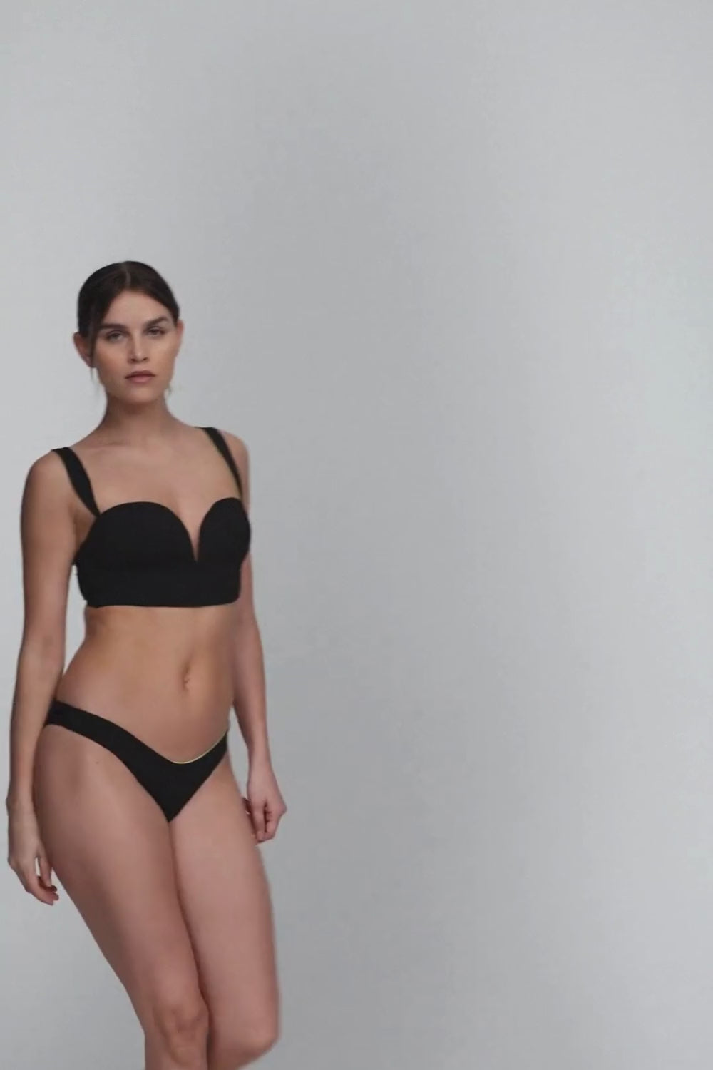 Tomorrowland x Sarda Greta Black Brazilian Bikini Bottom