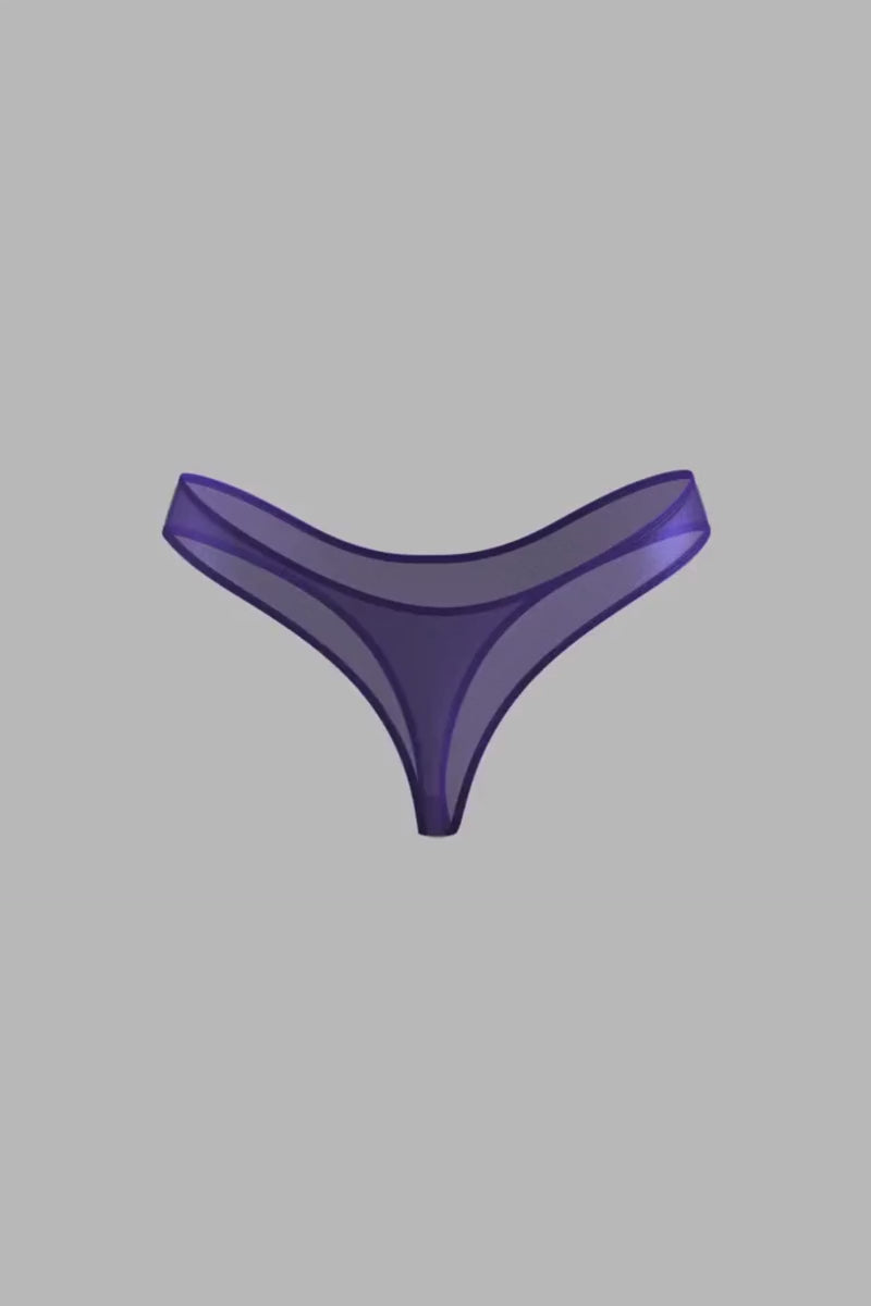 Scandale Show Me More High Hips Thong Purple