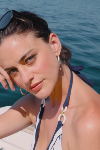 Lise Charmel Cordage Precieux Navy Seduction Halter Swimsuit