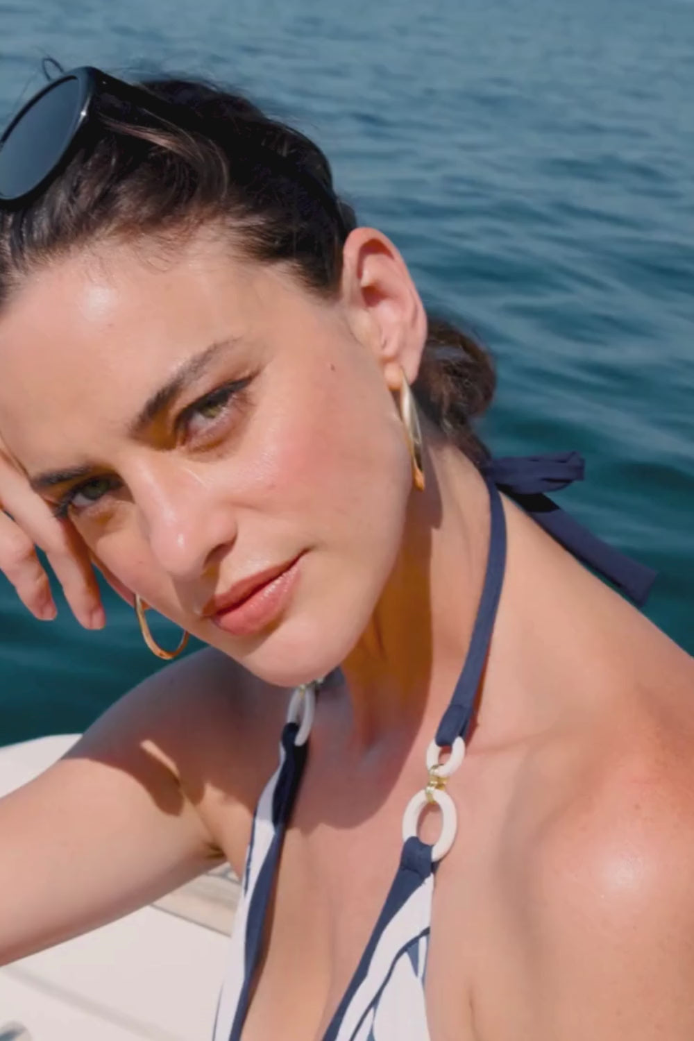 Lise Charmel Cordage Precieux Navy Seduction Halter Swimsuit